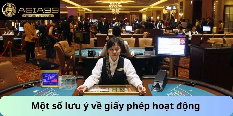 Một số lưu ý về giấy phép hoạt động