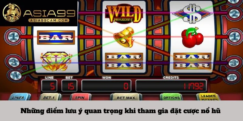 Những điểm lưu ý quan trọng khi tham gia đặt cược nổ hũ 